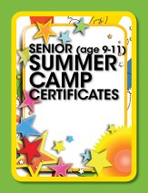 Summer Camp Certificate Senior (9-11 years)