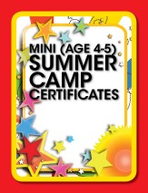 Summer Camp Certificate Mini (4-5 years)