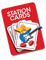 Rock 'N' Roll Day Station Cards